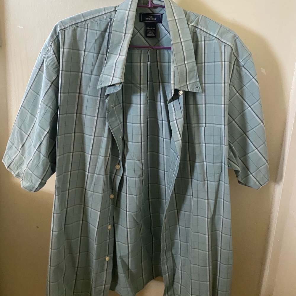 Casual Green Button Shirt